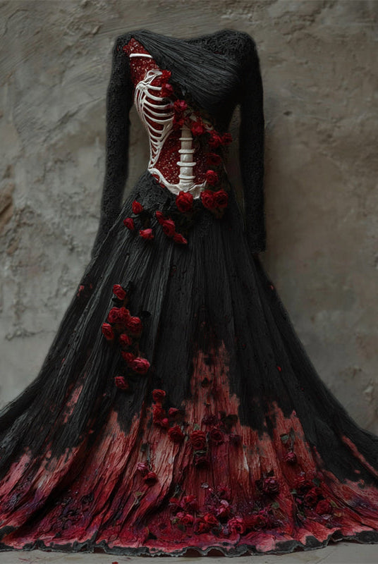 Women's Long Sleeve Maxi Dress | Halloween - Image 2