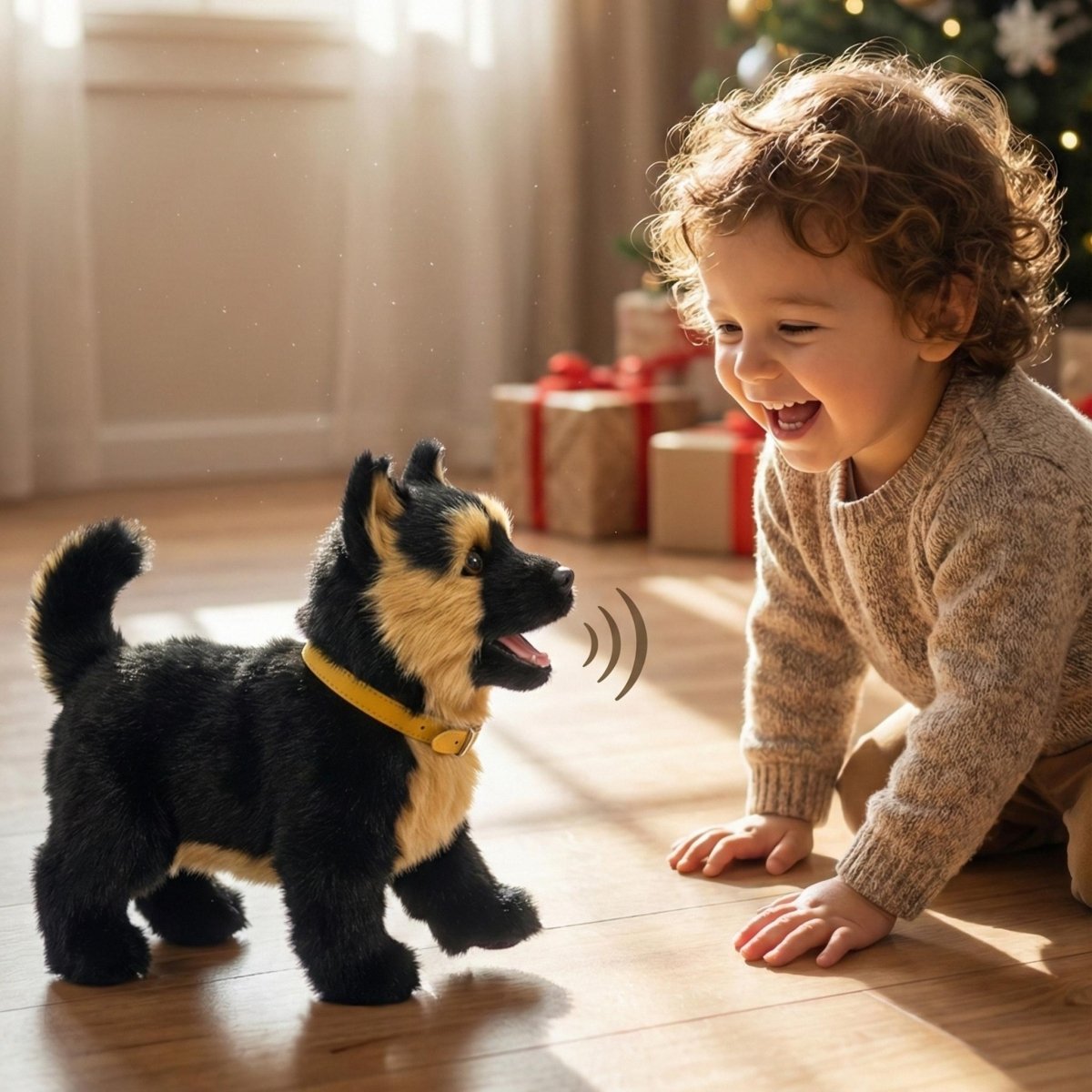 Interactive German Shepherd Electronic Walking Barking Puppy Toy