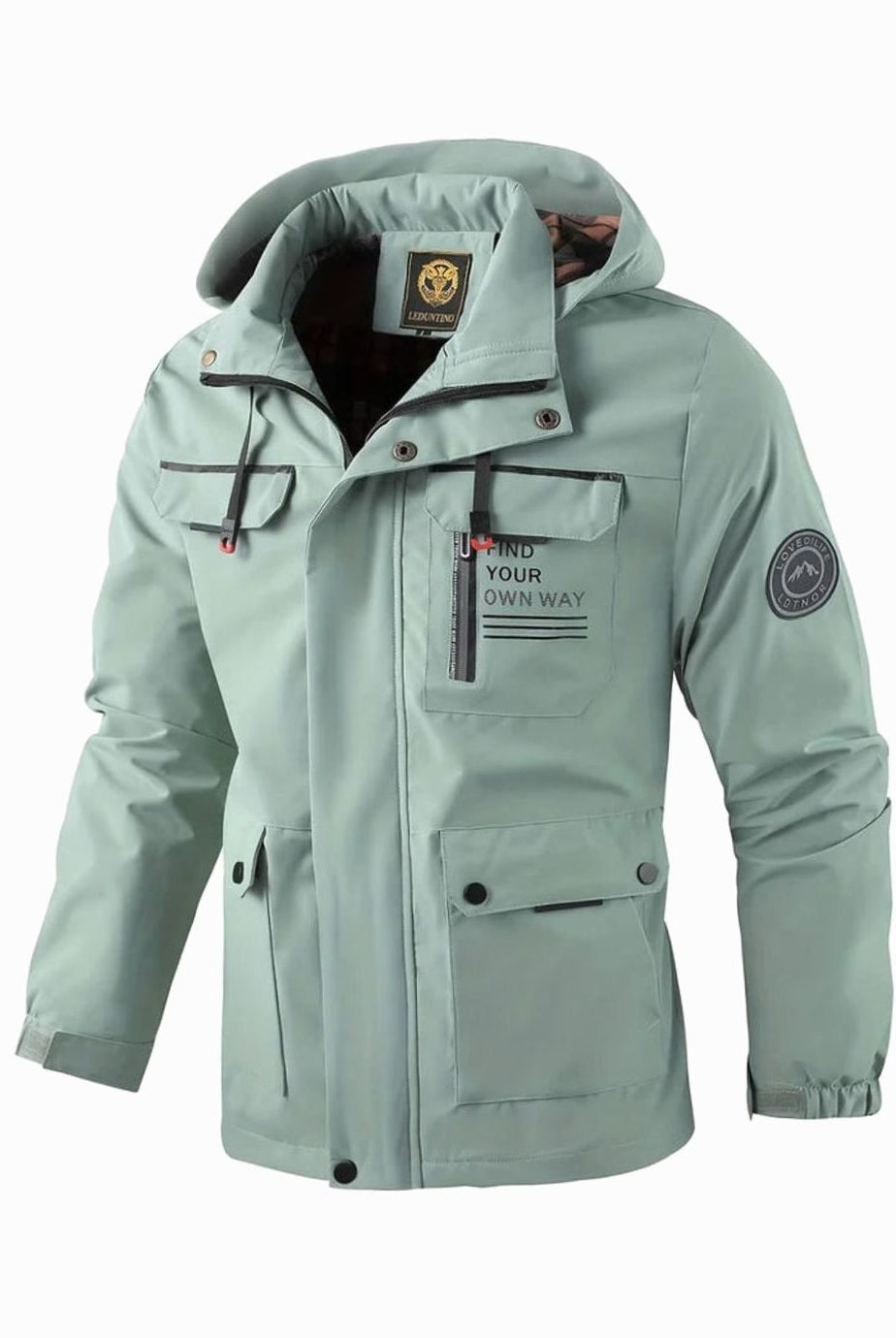 Men's Waterproof Insulated Hooded Winter Jacket