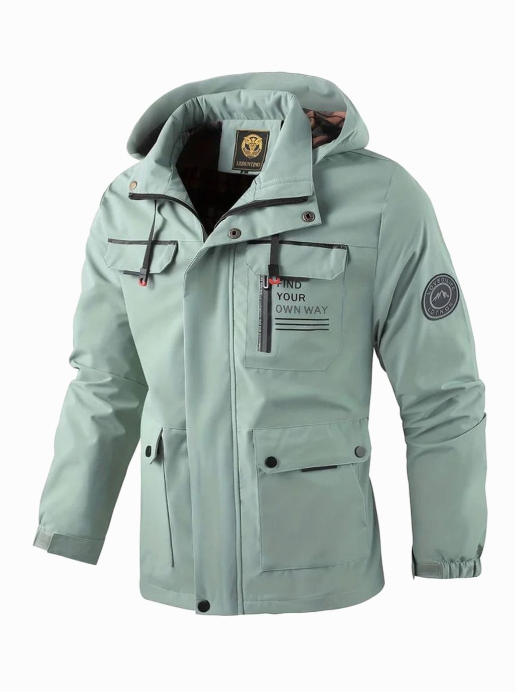Men's Waterproof Insulated Hooded Winter Jacket