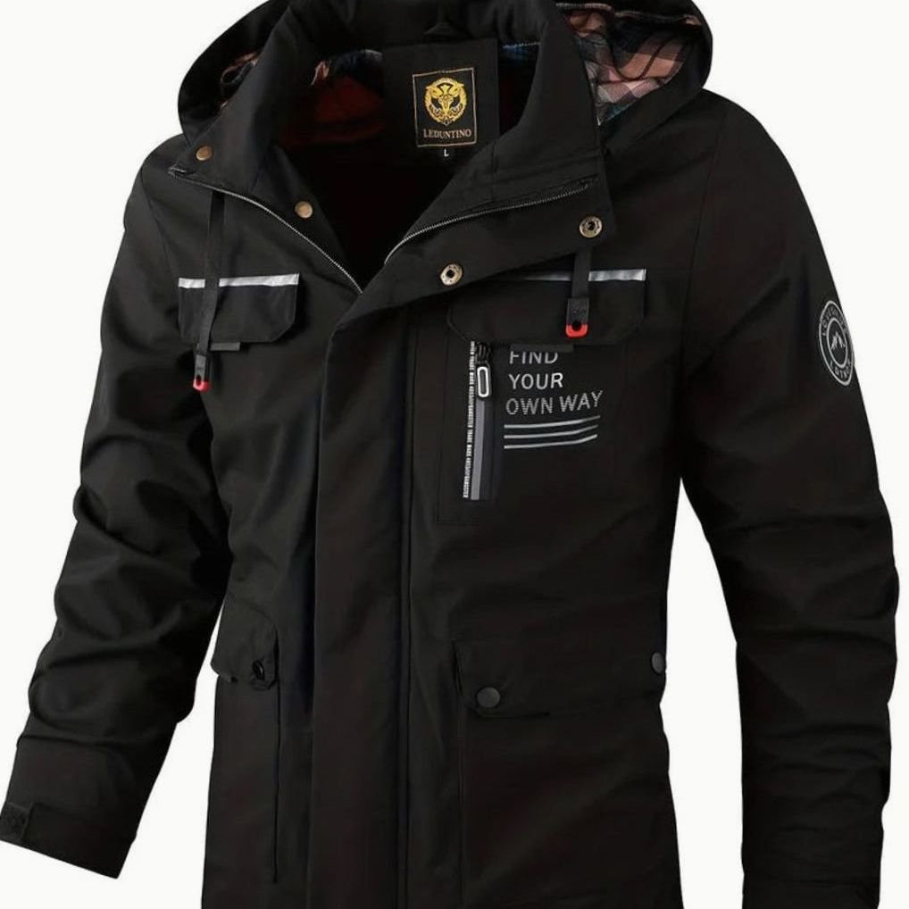 Men's Waterproof Insulated Hooded Winter Jacket - Image 4