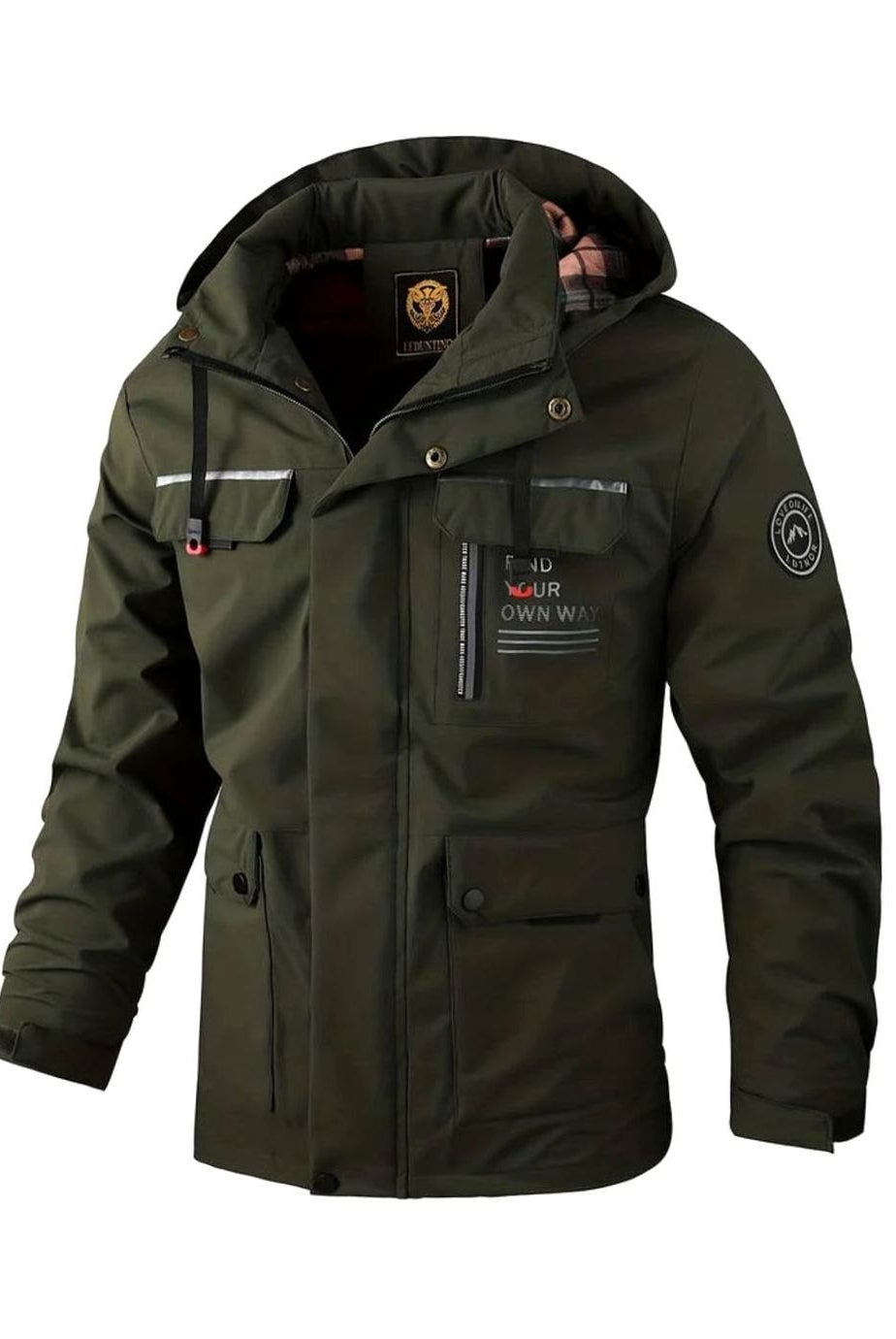 Men's Waterproof Insulated Hooded Winter Jacket - Image 7