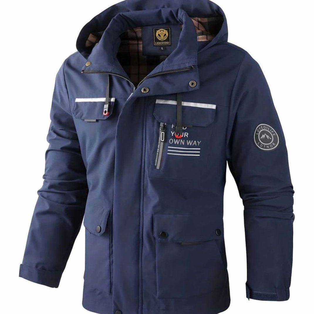 Men's Waterproof Insulated Hooded Winter Jacket - Image 8