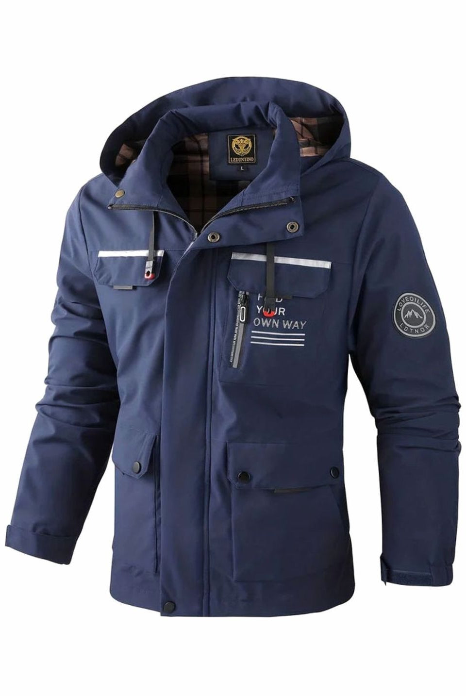 Men's Waterproof Insulated Hooded Winter Jacket - Image 8