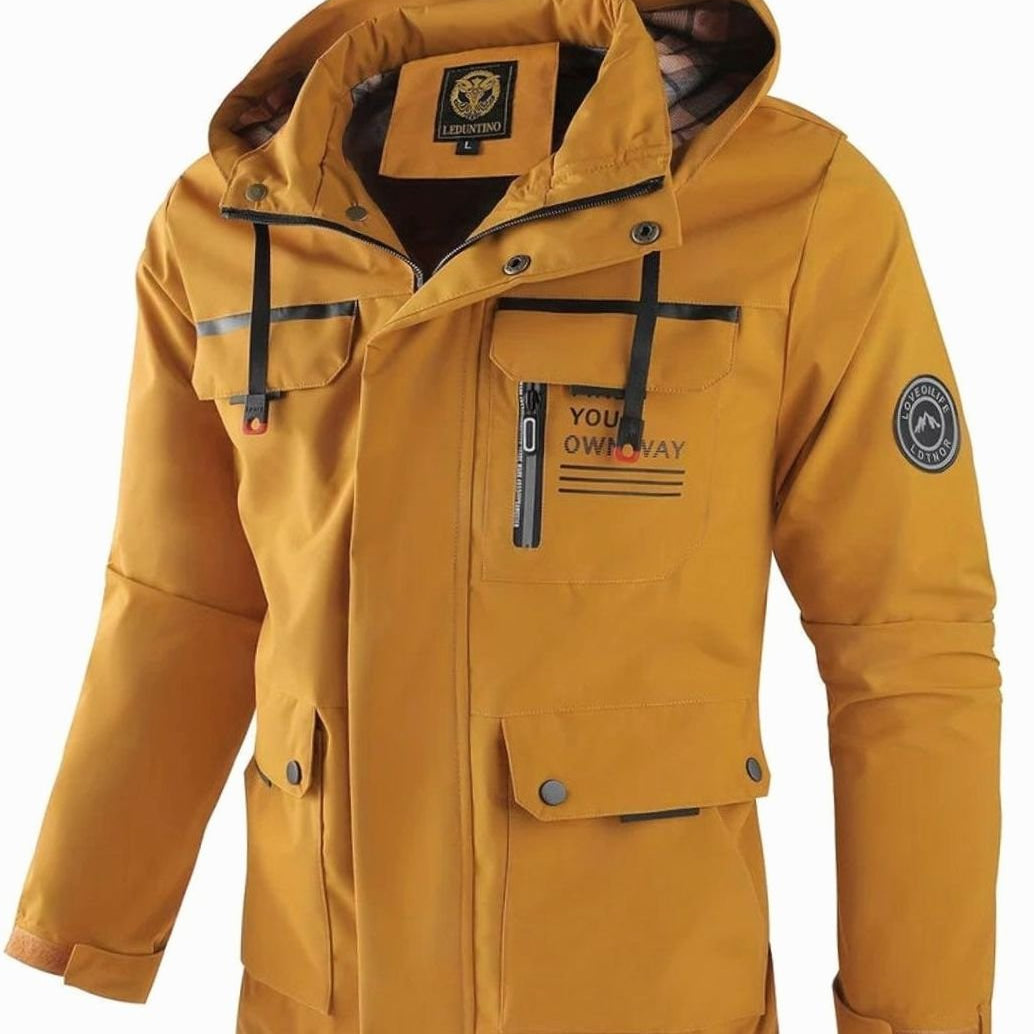 Men's Waterproof Insulated Hooded Winter Jacket - Image 9