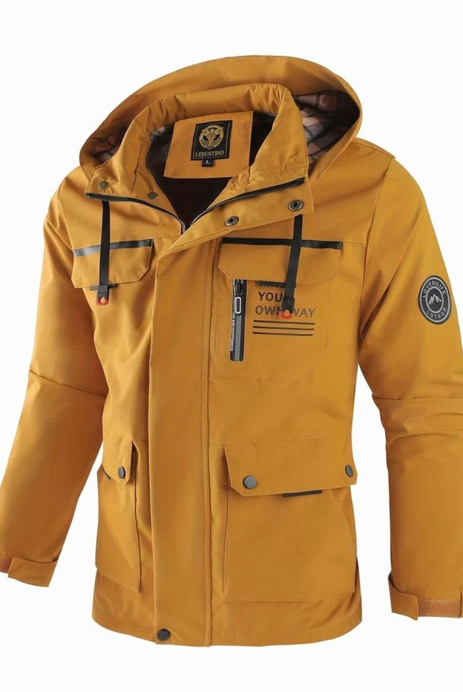 Men's Waterproof Insulated Hooded Winter Jacket - Image 9