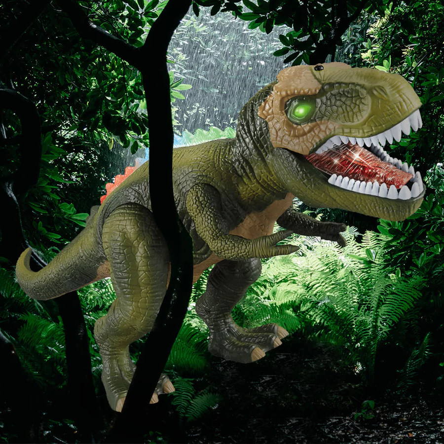 RC Walking Roaring Remote Control Dinosaur Toy LED Lights Sounds - Image 6