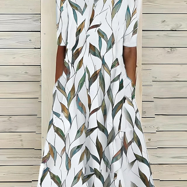 Sela™ – Küstenblumen Midi Kleid - Image 3