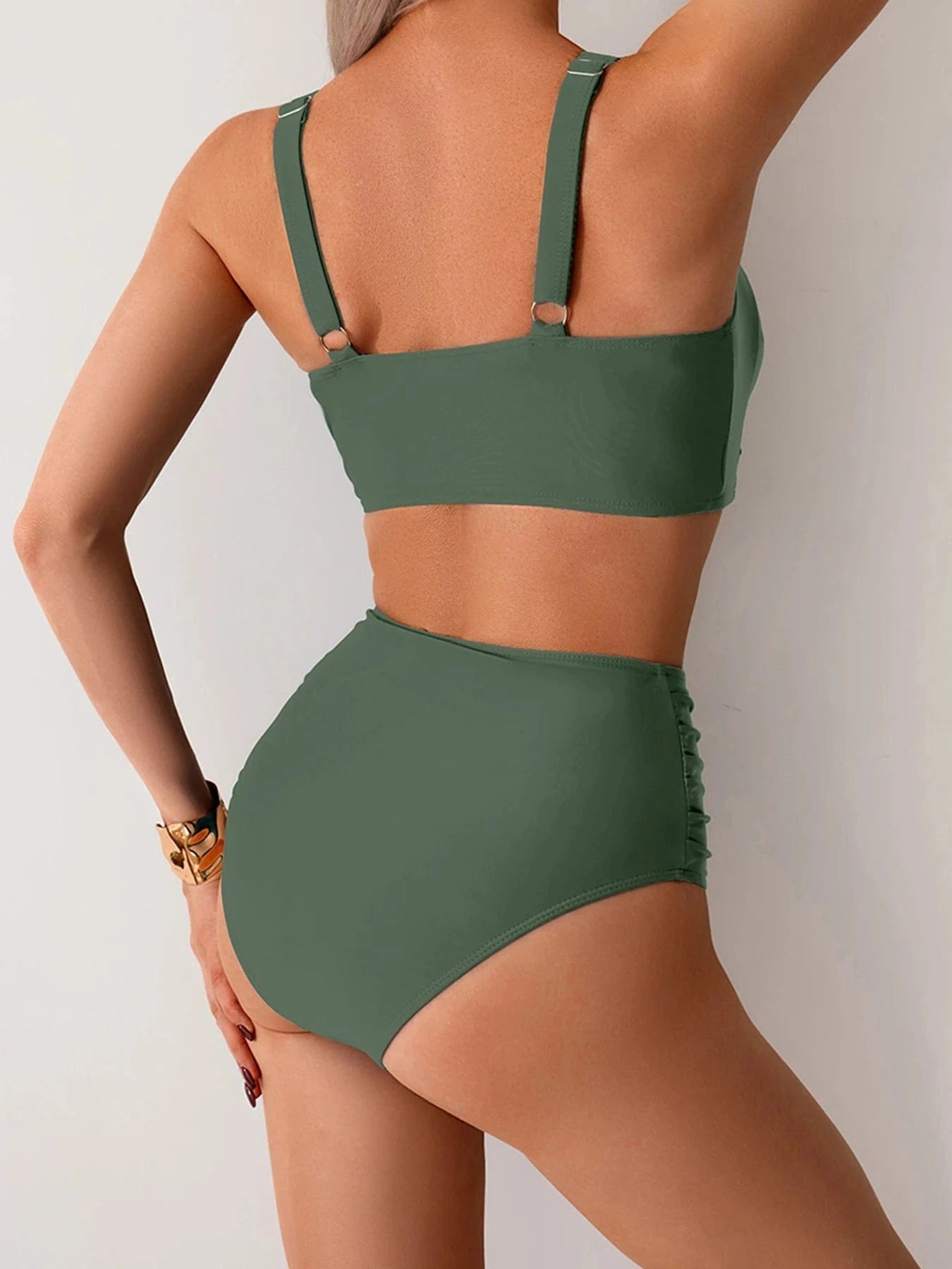 Women High Waisted Bikini Set Two Piece Tummy Control - Image 9