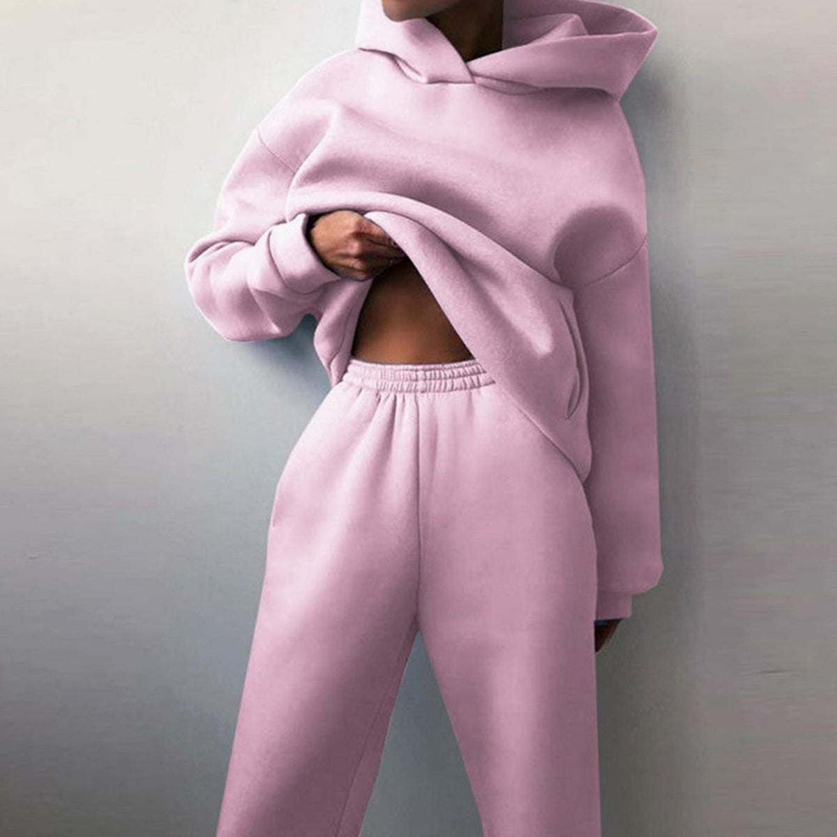 Women's Oversized Hoodie Jogger Set Two Piece Loungewear - Image 2