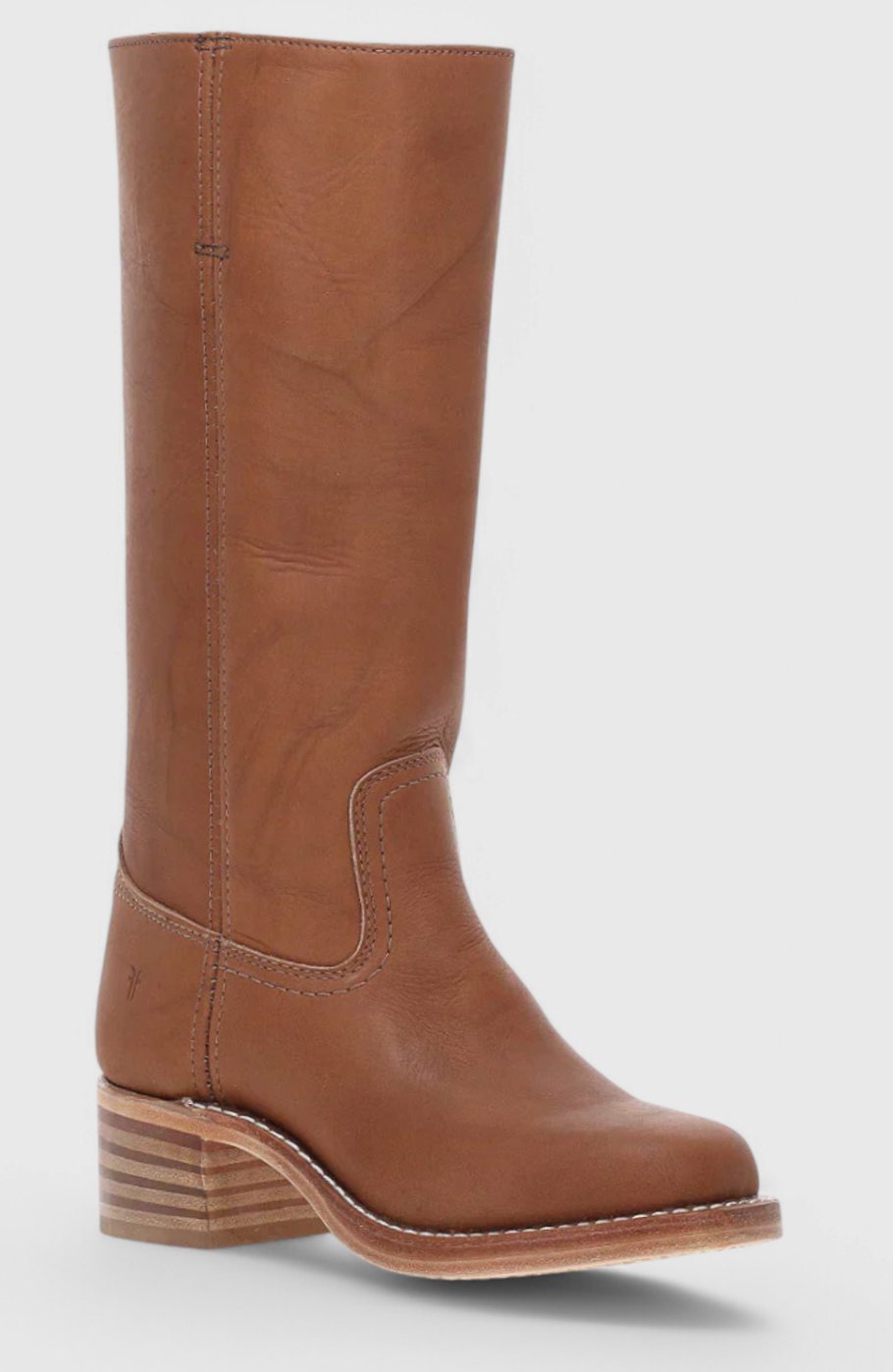 Women Genuine Leather Stacked Heel Knee High Boots - Image 10