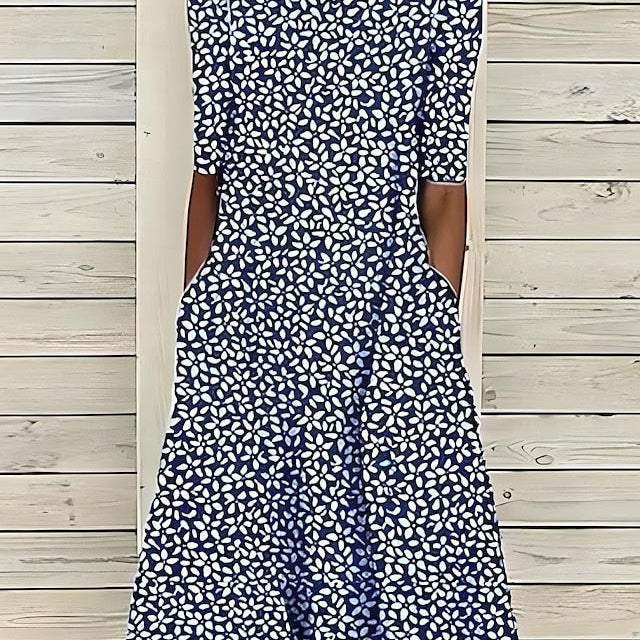 Sela™ – Küstenblumen Midi Kleid - Image 4