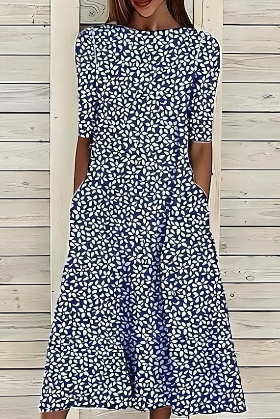 Sela™ – Küstenblumen Midi Kleid - Image 4