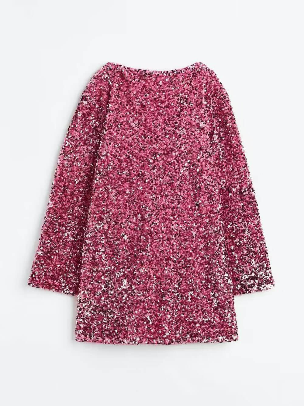 Women Textured Boucle Knit Long Sleeve Mini Dress - Image 13