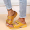 Damen Ledersandalen mit verstellbarem Riemen