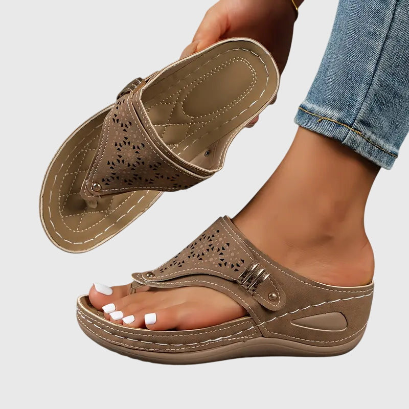Women Slip On Orthopedic Sandals Arch Support