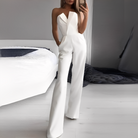 Women Strapless Wide Leg Jumpsuit Formal