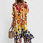 Women Elegant Boho Maxi Dress Flowy Chic - Image 4