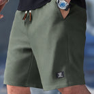 Men's Elastic Waist Drawstring Casual Shorts - Image 4