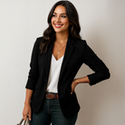 Women's Fitted Tailored Blazer Slim Structured - Image 9