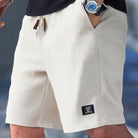 Men's Elastic Waist Drawstring Casual Shorts