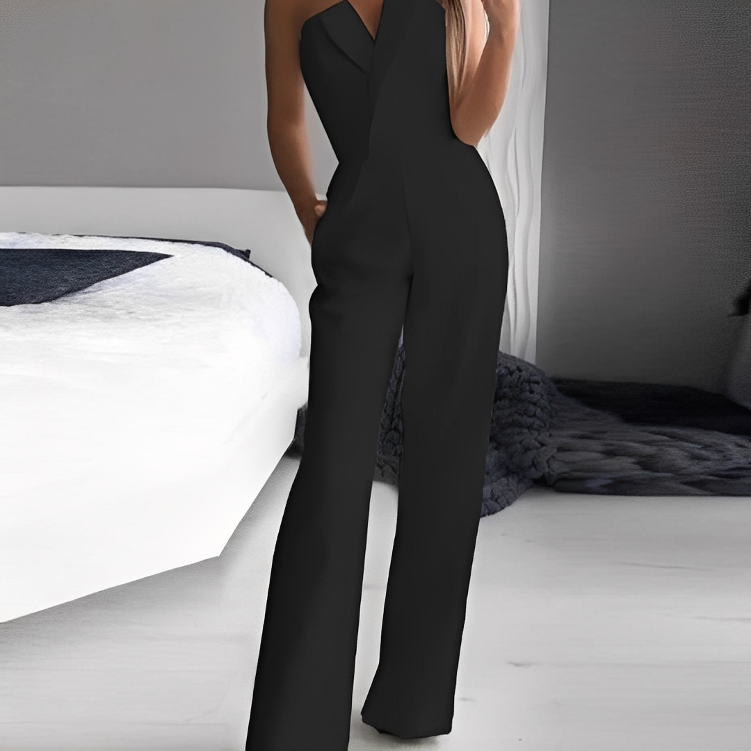 Women Strapless Wide Leg Jumpsuit Formal - Image 3