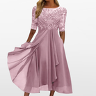 Women's Lace Midi Cocktail Formal Dress - Image 2
