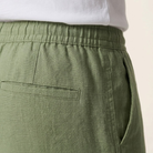 Men's Linen Cotton Drawstring Pants Loose Fit - Image 4