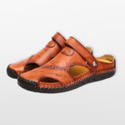Men's Leather Closed Toe Fisherman Sandals Breathable - Image 6