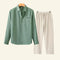 Men's Two Piece Linen Shirt Pants Set