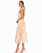 Aurora - Aquarell Druck Halter Neck Kleid - Image 3