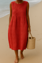 Odelle | Women’s Midi Sleeveless Dress - Image 4