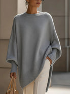 Women Wool Blend Oversized Drop Shoulder Pullover Sweater - Image 9