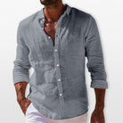 Men's Linen Button Up Shirt Lightweight Summer - Image 5