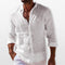 Men's Linen Button Up Shirt Lightweight Summer