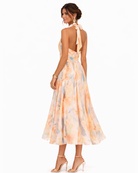 Aurora - Aquarell Druck Halter Neck Kleid - Image 4