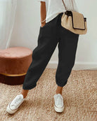 Women's Wide Leg Linen Pants Casual Summer - Image 2
