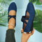 Slip On Elastic Strap Flat Shoes Soft Comfort