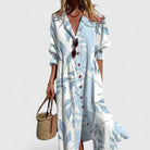 Women Elegant Boho Maxi Dress Flowy Chic