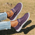 Women Breathable Non-Slip Sneakers Lightweight Slip-On Walking Shoes - Image 17