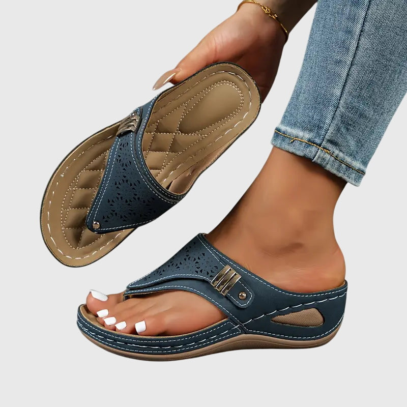 Women Slip On Orthopedic Sandals Arch Support - Image 2