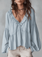 Ruffle Boho Long Sleeve Blouse