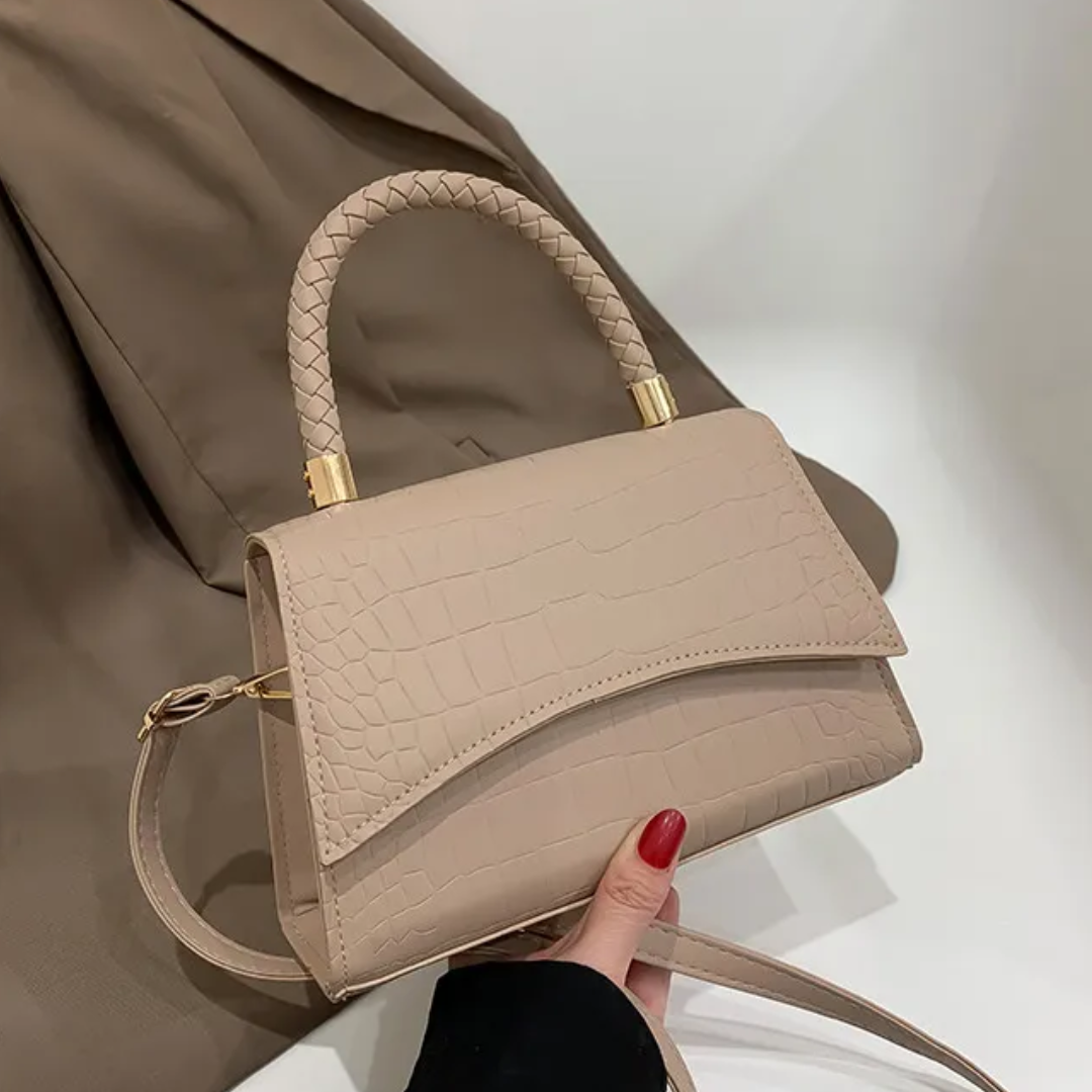 Women PU Leather Top Handle Crossbody Bag Satchel - Image 2
