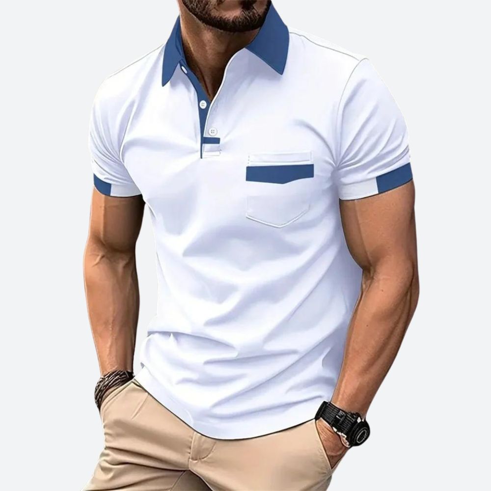 Men's Short Sleeve Polo Shirt Classic Casual - Image 6