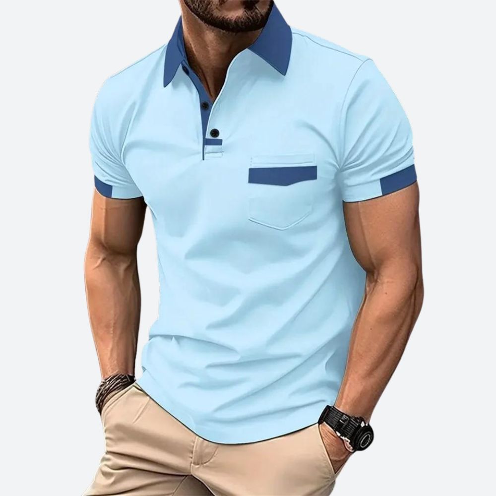Men's Short Sleeve Polo Shirt Classic Casual - Image 5