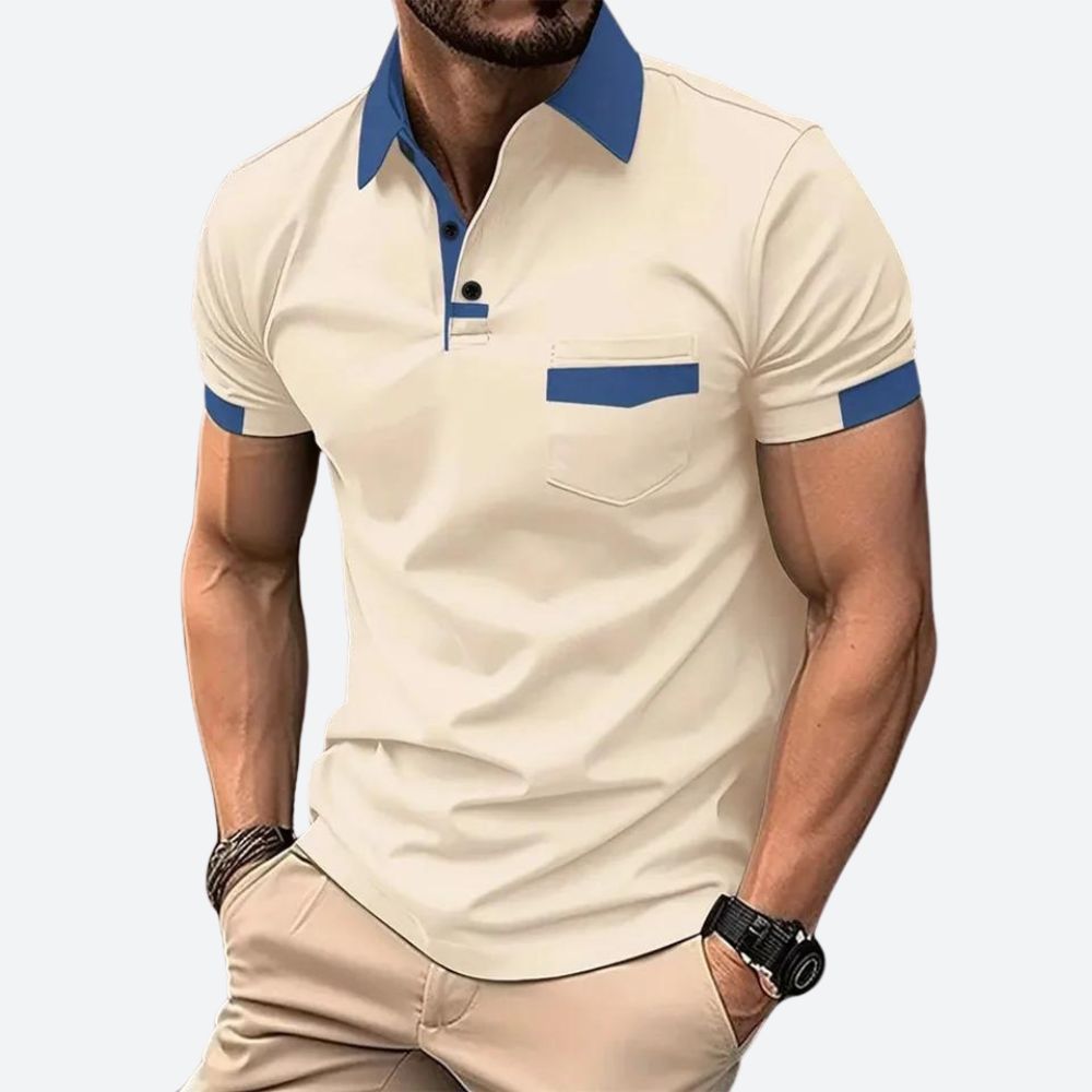 Men's Short Sleeve Polo Shirt Classic Casual - Image 4