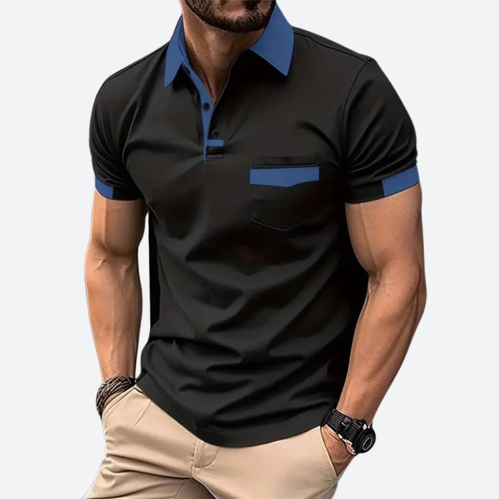 Men's Short Sleeve Polo Shirt Classic Casual
