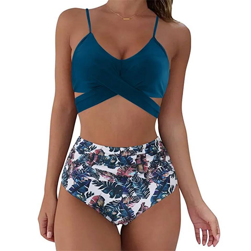 Women Colorful High Waisted Bikini Set - Image 19