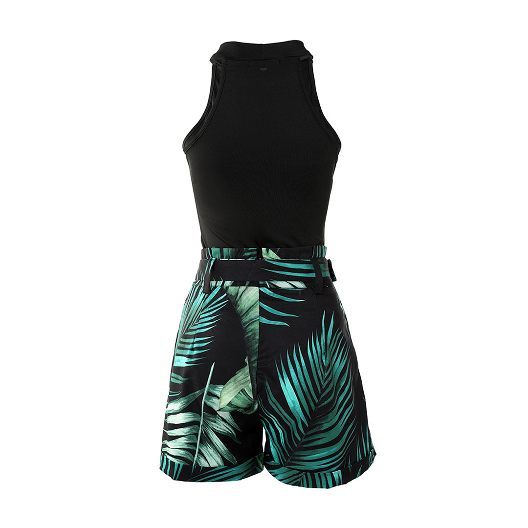 Women Two Piece Shorts Set Matching Top - Image 2