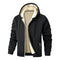 Men's Teddy Fleece-Lined Hooded Jacket with Zip Pockets